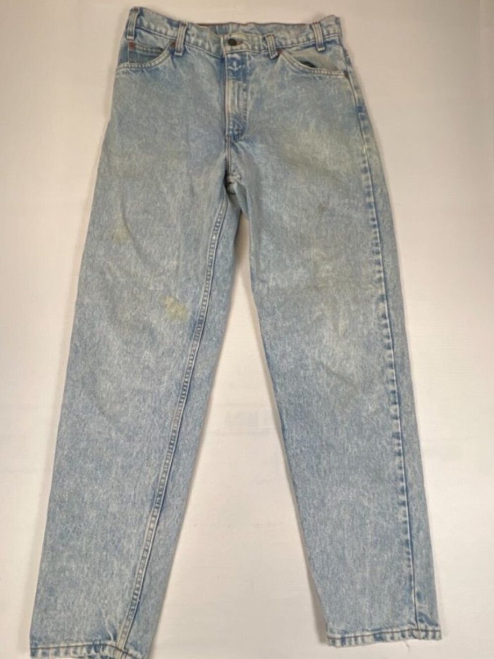 Vintage Levi's 550 Men's 33x32 Made in USA Acid Wash Relaxed Fit Orange Tab Jean